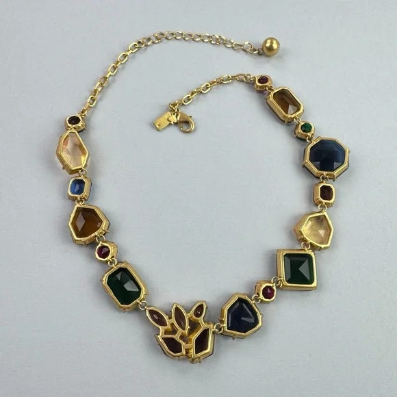 Kate Spade Perfectly Imperfect Stone Mixed Stone Crystal Necklace [RareVintage.] - Picture 9 of 15